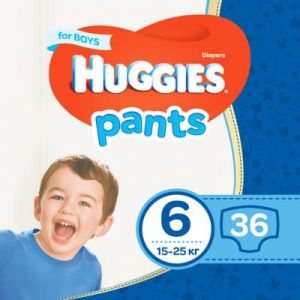 Подгузник Huggies Pants 6 для мальчиков (15-25 кг) 36 шт (5029053564067)