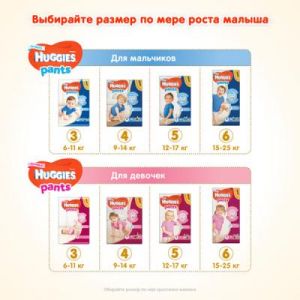 Подгузник Huggies Pants 3 для мальчиков (6-11 кг) 88 шт (5029053564081)