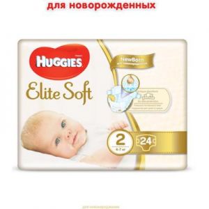 Подгузник Huggies Elite Soft 2 Conv (4-7 кг) 24 шт (5029053564906)