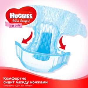 Подгузник Huggies Ultra Comfort 3 Jumbo для девочек (5-9 кг) 56 шт (5029053565354)