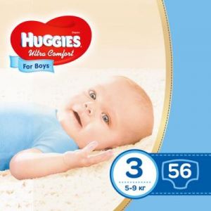 Подгузник Huggies Ultra Comfort 3 Jumbo для мальчиков (5-9 кг) 56 шт (5029053565361)
