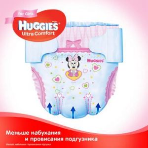 Подгузник Huggies Ultra Comfort 5 Box для девочек (12-22 кг) 84 шт (5029053565668)