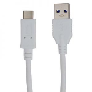Дата кабель Greenwave DC-TC-103TR, USB 3.0 -> USB Type C, white (R0014176) ― 