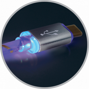 Дата кабель USB 2.0 AM to Lightning 1.0m ACH03-03LT GrayLED backlight Defender (87550)