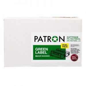 Картридж PATRON HP LJ CE278A/CANON 728 GREEN Label (DUAL PACK) (PN-78A/728DGL)