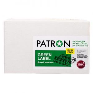 Картридж PATRON HP LJ CE285A/CANON 725 GREEN Label (DUAL PACK) (PN-85A/725DGL) ― 