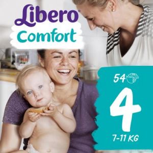 Подгузник Libero Comfort 4 (7-11кг) 54 шт (7322540731347)