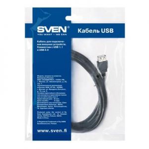 Дата кабель USB 2.0 AM/AF 3.0m SVEN (1300138)