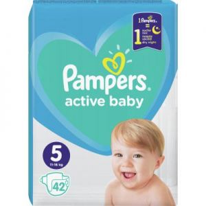 Подгузник Pampers Active Baby Junior Размер 5 (11-16 кг), 42 шт. (8001090950178)