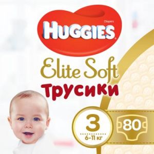 Подгузник Huggies Elite Soft Pants M размер 3 (6-11 кг) 80 шт (5029053547671)