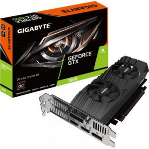 Видеокарта GIGABYTE GeForce GTX1650 4096Mb OC LP D6 (GV-N1656OC-4GL) ― 