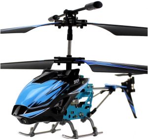 Вертолёт 3-к микро и/к WL Toys S929 с автопилотом (синий) WL-S929b