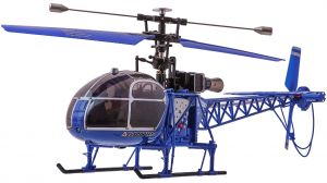 Вертолёт 4-к большой р/у 2.4GHz WL Toys V915 Lama (синий) WL-V915b