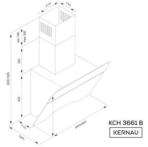 Витяжка Kernau KCH 3661 B