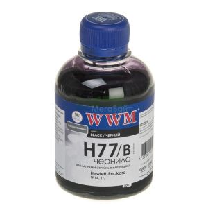 Чернила WWM HP №177 84 black (H77/B)