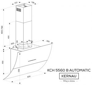 Витяжка Kernau KCH 5560 B Automatic