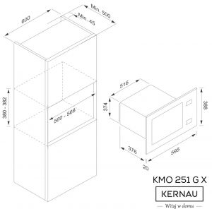 Мікрохвильова піч Kernau KMO 251 G X
