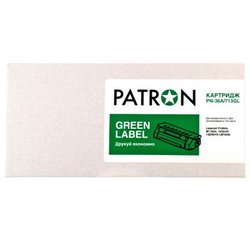 Картридж PATRON HP LJ CB436A/CANON 713 GREEN Label (PN-36A/713GL)