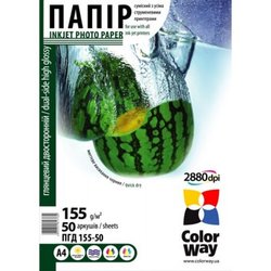 Бумага ColorWay A4 (ПГД155-50) (PGD155050A4) ― 