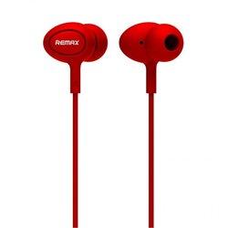Наушники HF RM-515 Red (mic + button call answering) Remax (42264)