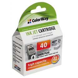 Картридж ColorWay Canon PG-40 black, ink level (CW-CPG40-I) ― 