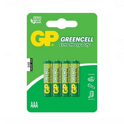 Батарейка GP AAA R03 солевая * 4 (24G-U4 / GP24G-2UE4)