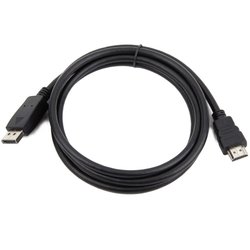 Кабель мультимедийный DisplayPort to HDMI 1.0m Cablexpert (CC-DP-HDMI-1M) ― 