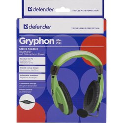 Наушники Defender Gryphon NH-750 Green (63749)