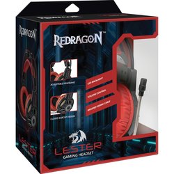 Наушники Defender Redragon Lester Black-Red (64205)