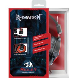 Наушники Defender Redragon Ridley Black-Red (64204)