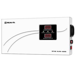 Стабилизатор REAL-EL STAB SLIM-1000, white (EL122400007) ― 