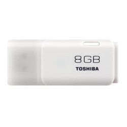 USB флеш накопитель TOSHIBA 8GB Hayabusa White USB 2.0 (THN-U202W0080E4) ― 
