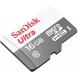 Карта памяти SANDISK 16GB microSDHC class 10 UHS-I (SDSQUNB-016G-GN3MN)