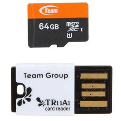 Карта памяти Team 64GB microSD Class 10 UHS-I (TUSDX64GUHS29)
