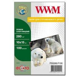 Бумага WWM 10x15 Premium (PSG280.F100)