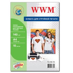 Бумага WWM A4 Termotransfers/White (TL140.10)