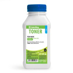 Тонер HP CLJ CP1025/Pro100/M175 Cyan 30г + Чип ColorWay (TCH-1025C-CH) ― 