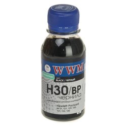 Чернила WWM HP № 21/130/140 (8767/8765)BL/pigm 100г (H30/BP-2)