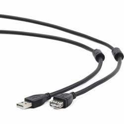 Дата кабель подовжувач USB2.0 AM/AF Cablexpert (CCP-USB2-AMAF-15)