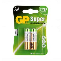 Батарейка AA LR6 Super Alcaline * 2 GP (GP15A-2UE2) ― 