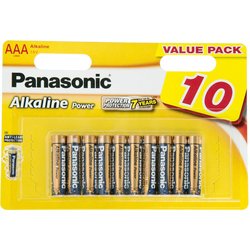 Батарейка PANASONIC AAA LR03 Alkaline Power * 10 (LR03REB/10BW) ― 