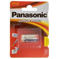 Батарейка PANASONIC CR 123 * 1 LITHIUM (CR-123AL/1BP) ― 