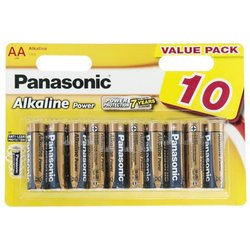 Батарейка PANASONIC LR06 Alkaline Power * 10 (LR6REB/10BW) ― 