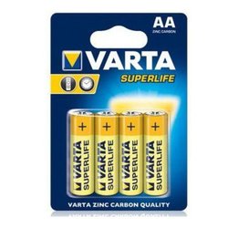 Батарейка Varta AA Superlife Zinc-Carbon * 4 (02006101414) ― 