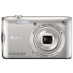 Цифровой фотоаппарат Nikon Coolpix A300 Silver+8GB+case (VNA960K003) ― 