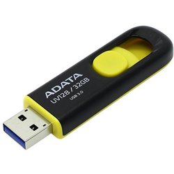USB флеш накопитель A-DATA 32GB UV128 Black-Yellow USB 3.0 (AUV128-32G-RBY)