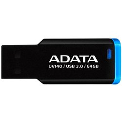 USB флеш накопитель A-DATA 64GB UV140 Black-Blue USB 3.0 (AUV140-64G-RBE)