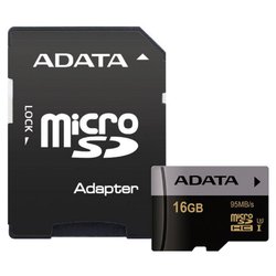 Карта памяти A-DATA 16GB microSD class 10 UHS-I U3 (AUSDH16GUI3CL10-RA1) ― 