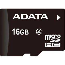 Карта памяти A-DATA 16GB microSDHC Class 4 (AUSDH16GCL4-R)