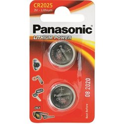 Батарейка PANASONIC CR 2025 * 2 LITHIUM (CR-2025EL/2B) ― 
